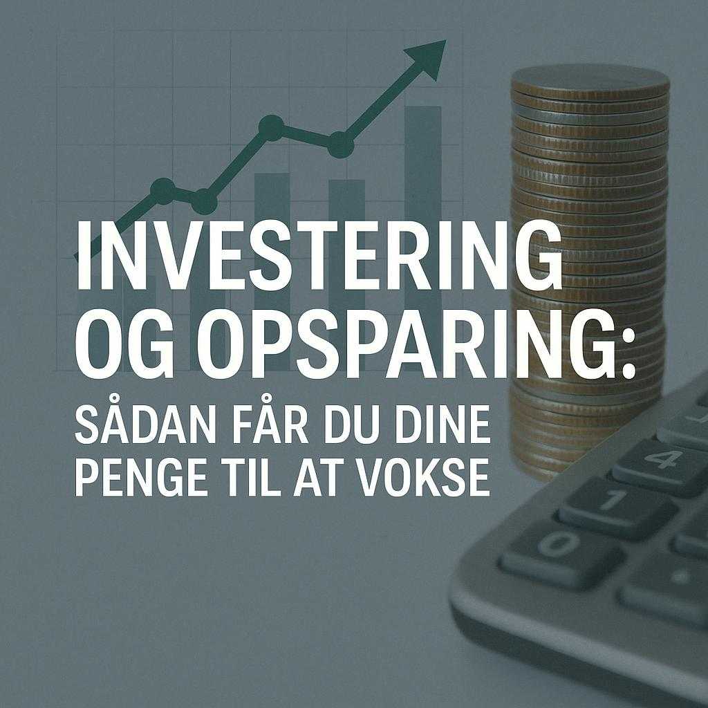 Investering og Opsparing: Sådan Får Du Dine Penge til At Vokse