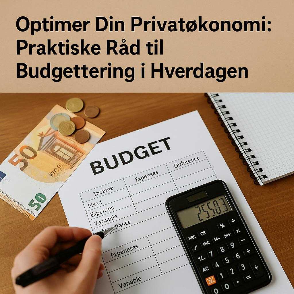 Optimer Din Privatøkonomi: Praktiske Råd til Budgettering i Hverdagen