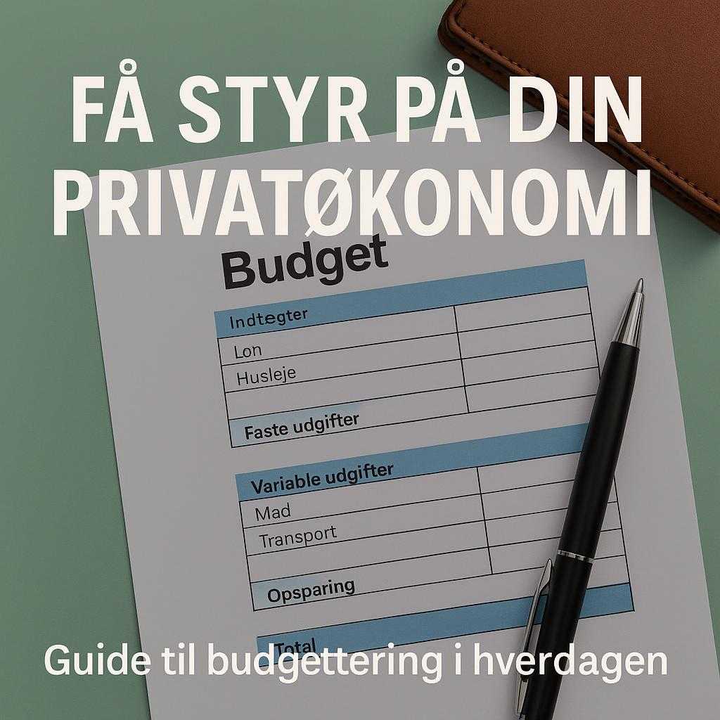 Få Styr på Din Privatøkonomi: Guide til Budgettering i Hverdagen